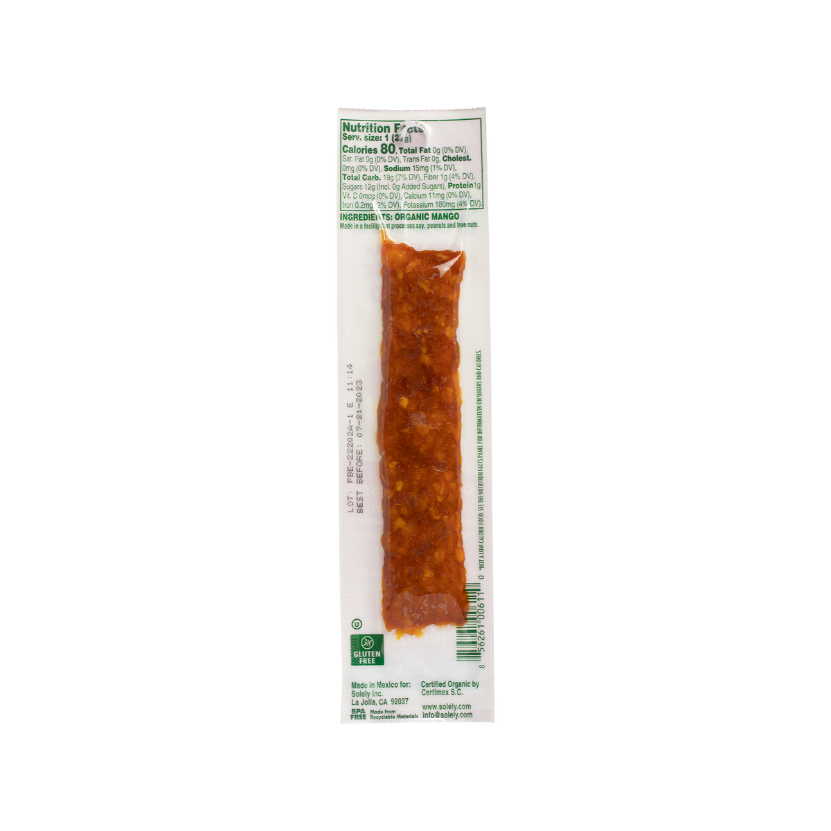 Organic Mango Fruit Jerky Strip at Wine and Eggs Wine + Eggs