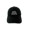 Make Movies Shorter Hat in Black Front